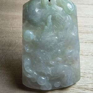 Intricately Carved Jade Pendant